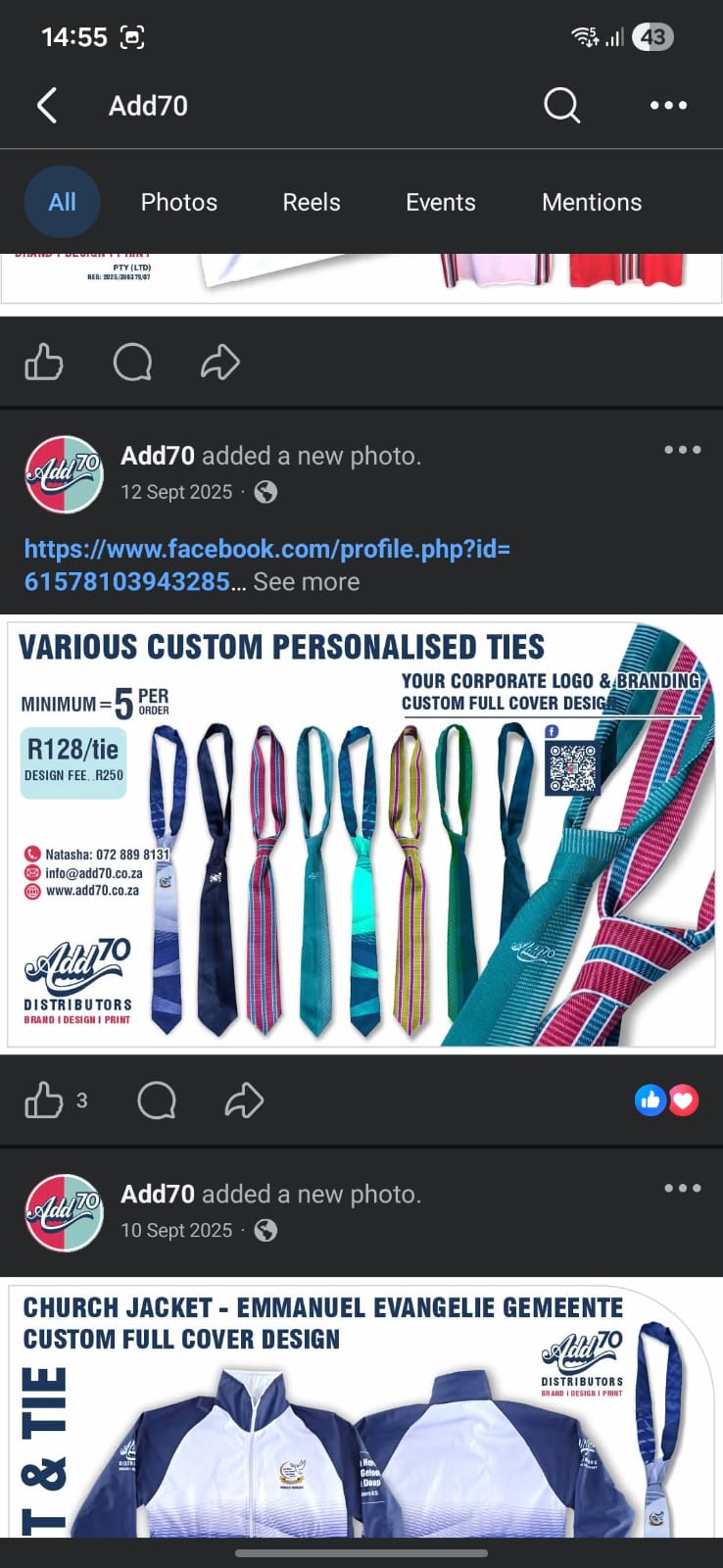 Custom Personalised Ties